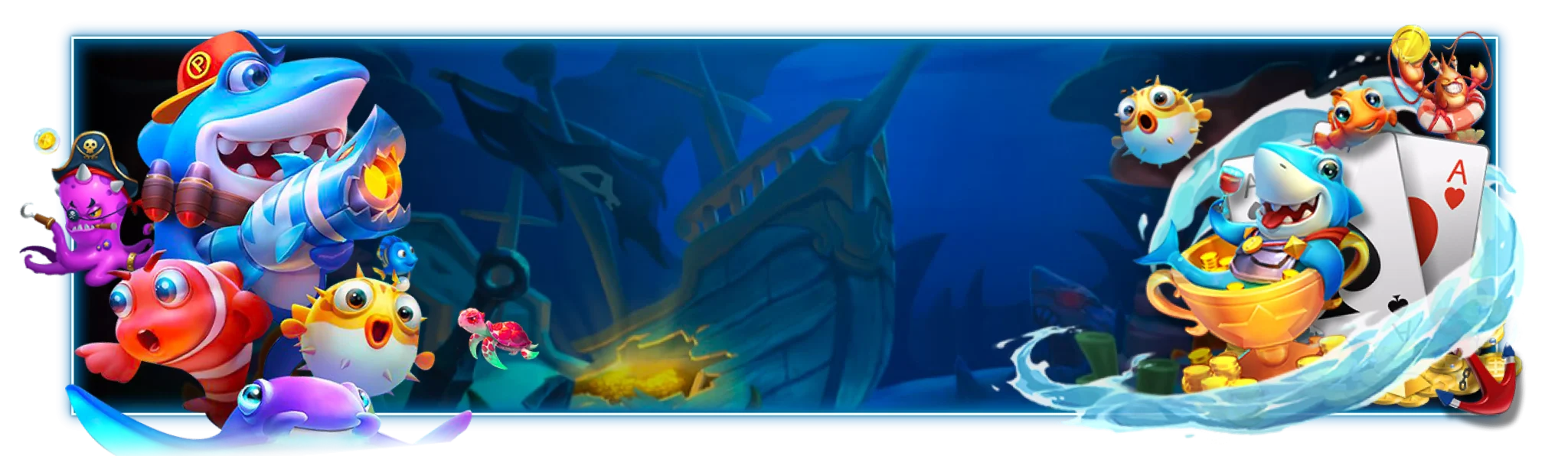 ฉากเกมยิงปลาที่มีเป้าหมายเคลื่อนไหวใน 91pg